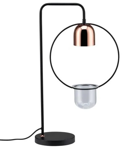 Paulmann 79746 - 1xGU10/20W Stolná lampa FANJA 230V dymová