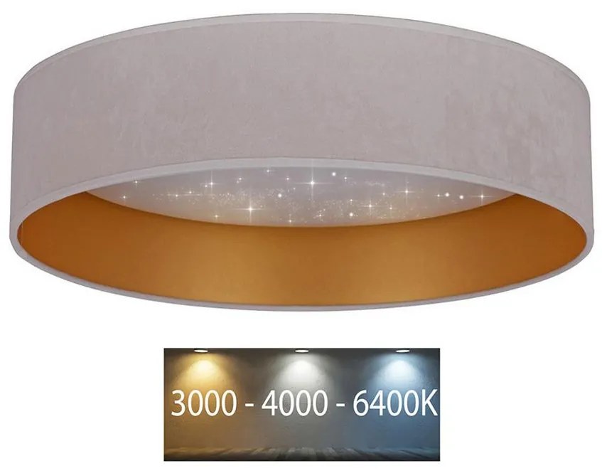 Brilagi Brilagi - LED Stropné svietidlo VELVET STAR LED/24W/230V pr. 40 cm  krémová/zlatá BG0305