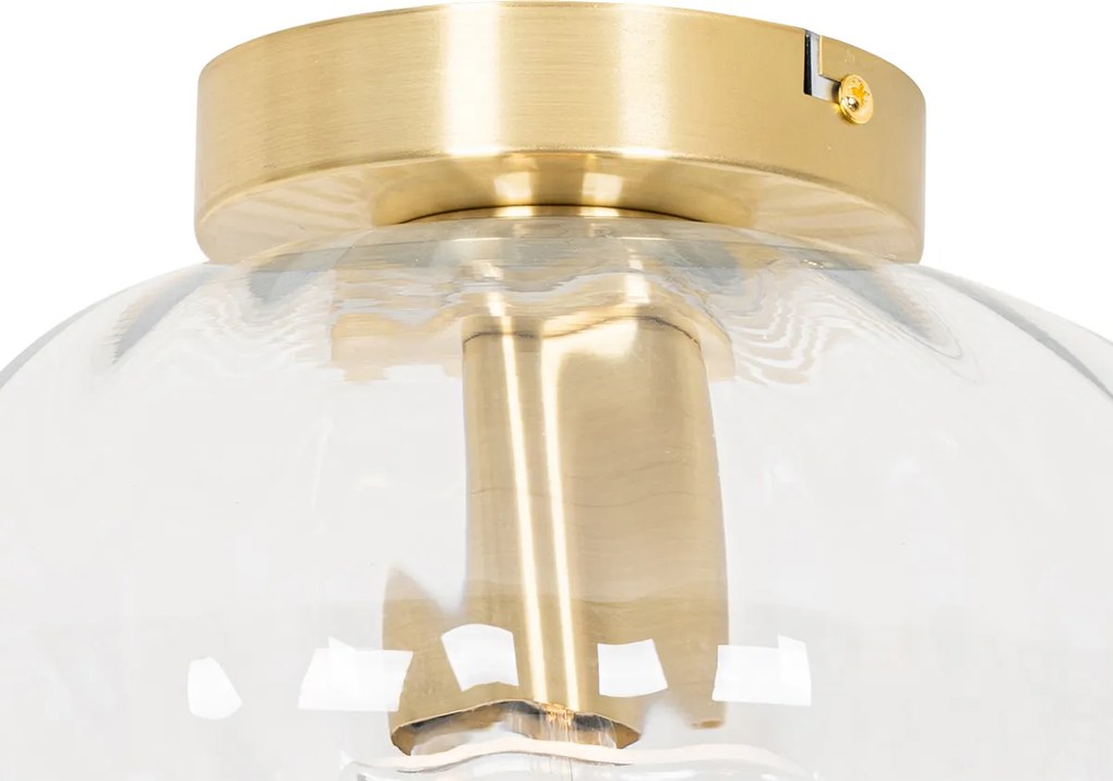 Inteligentné stropné svietidlo zlaté so sklom vrátane Wifi P45 - Ayesha