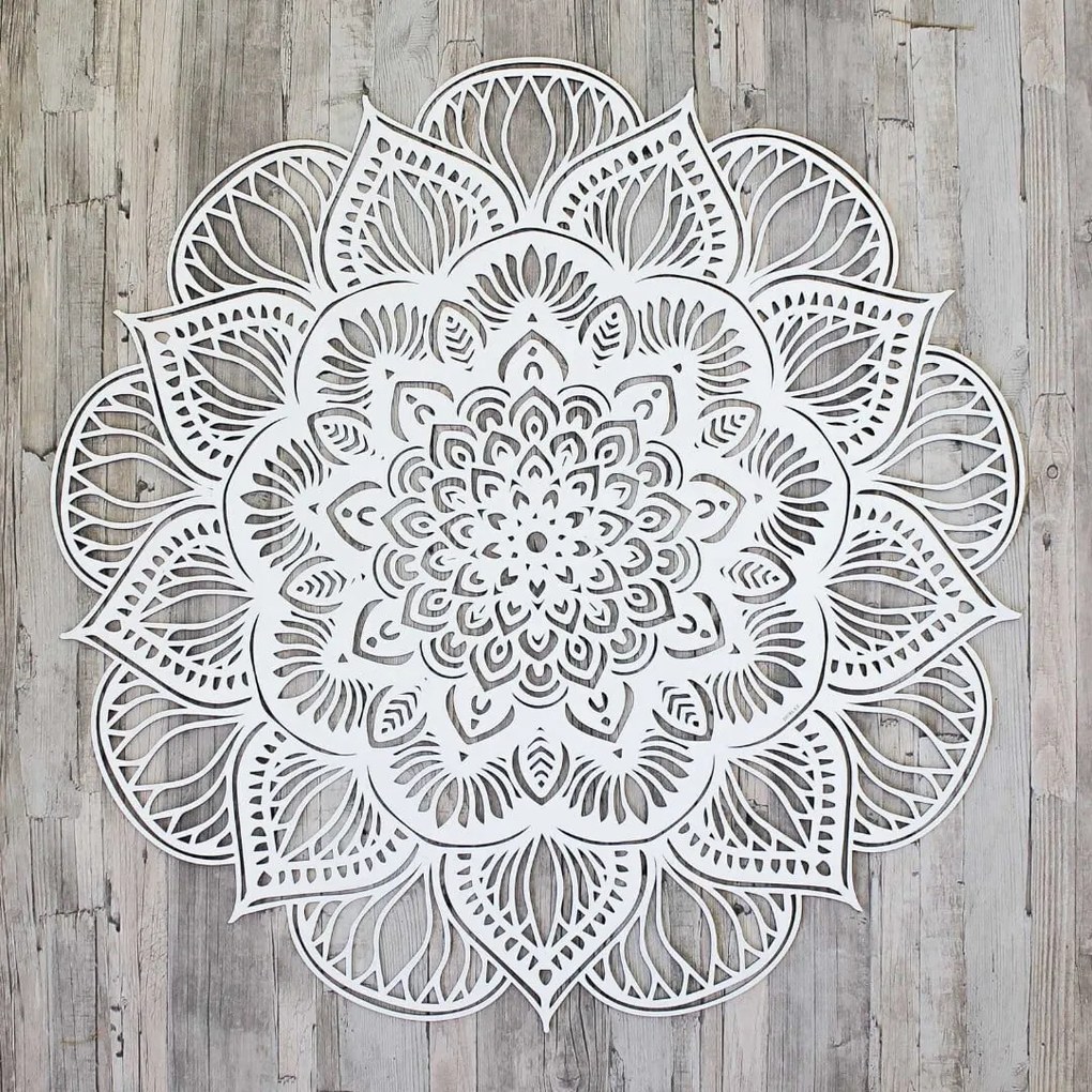 DUBLEZ | Vyrezávaná 3D Mandala - lotosový kvet | Obraz