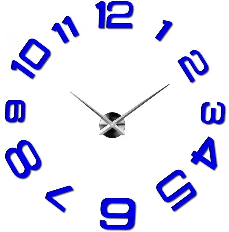 Moderné nalepovacie nástenné hodiny | 3D hodiny 12S053-Wanduhr HEU-