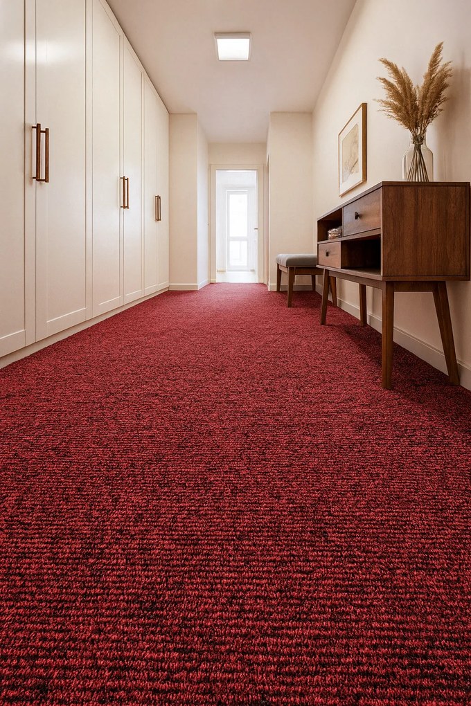 Koberec metráž Mammut 8056 červený, na mieru, šíře 4m,5m, červená, ab (mriežka), chodba / predsieň, Timzo
