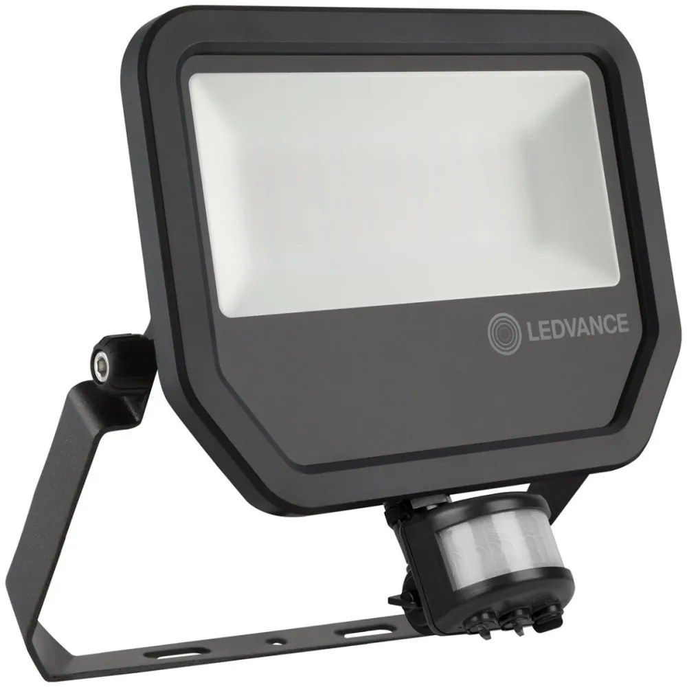 LED reflektor 50W 5500lm 3000K IP65 čierny so senzorom pohybu a súmraku LEDVANCE Floodlight