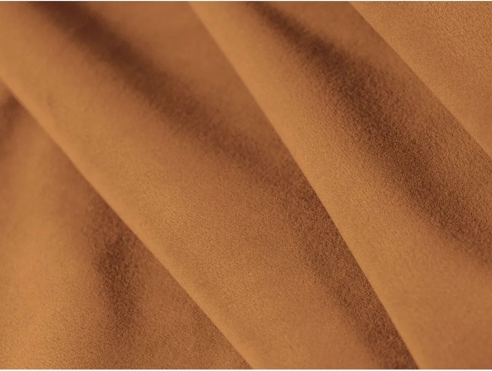 Oranžová čalúnená dvojlôžková posteľ s roštom 160x200 cm Aveline – Micadoni