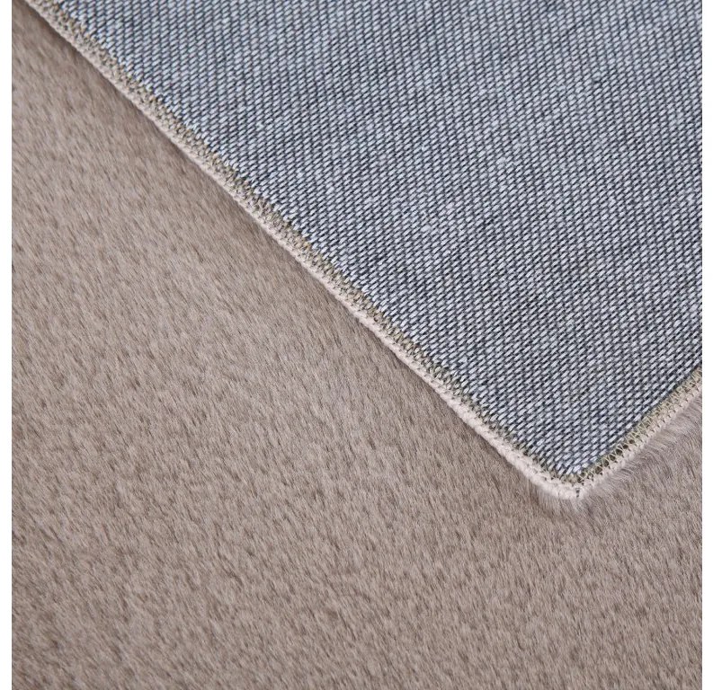 Ayyildiz Kusový koberec POUFFY 5100, Béžová Rozmer koberca: 120 x 120 cm