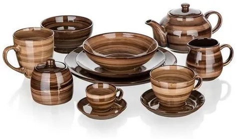 Banquet Tanier dezertný PALAS, 21,5 cm, hnedá