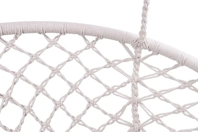 Závesné kreslo LAGOS s vankúšmi, sivé