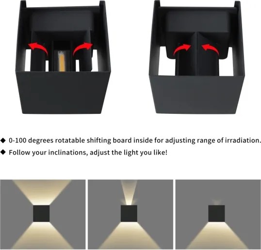 Immax 08510L - LED vonkajšie nástenné svietidlo DICE LED/6W/230V 3000K IP65