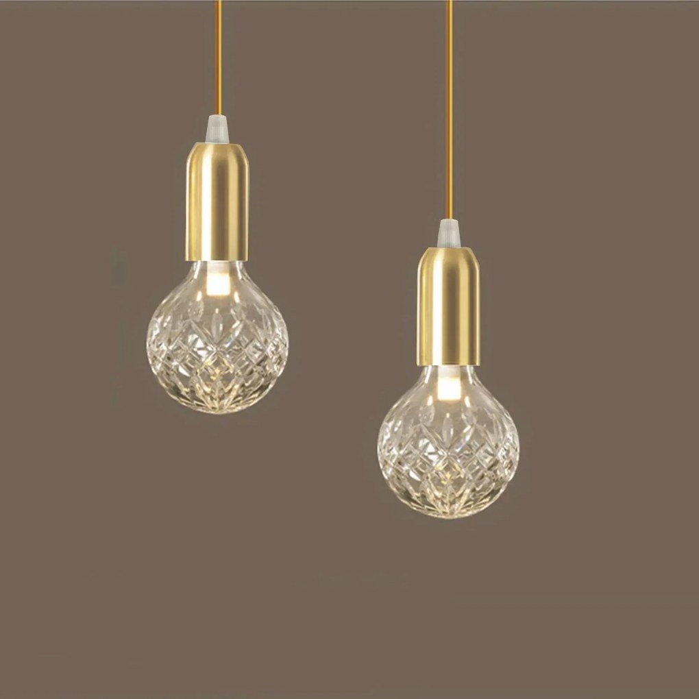 Toolight - závesná lampa Retro Gold G9 APP649-1CP, zlatá, OSW-08160
