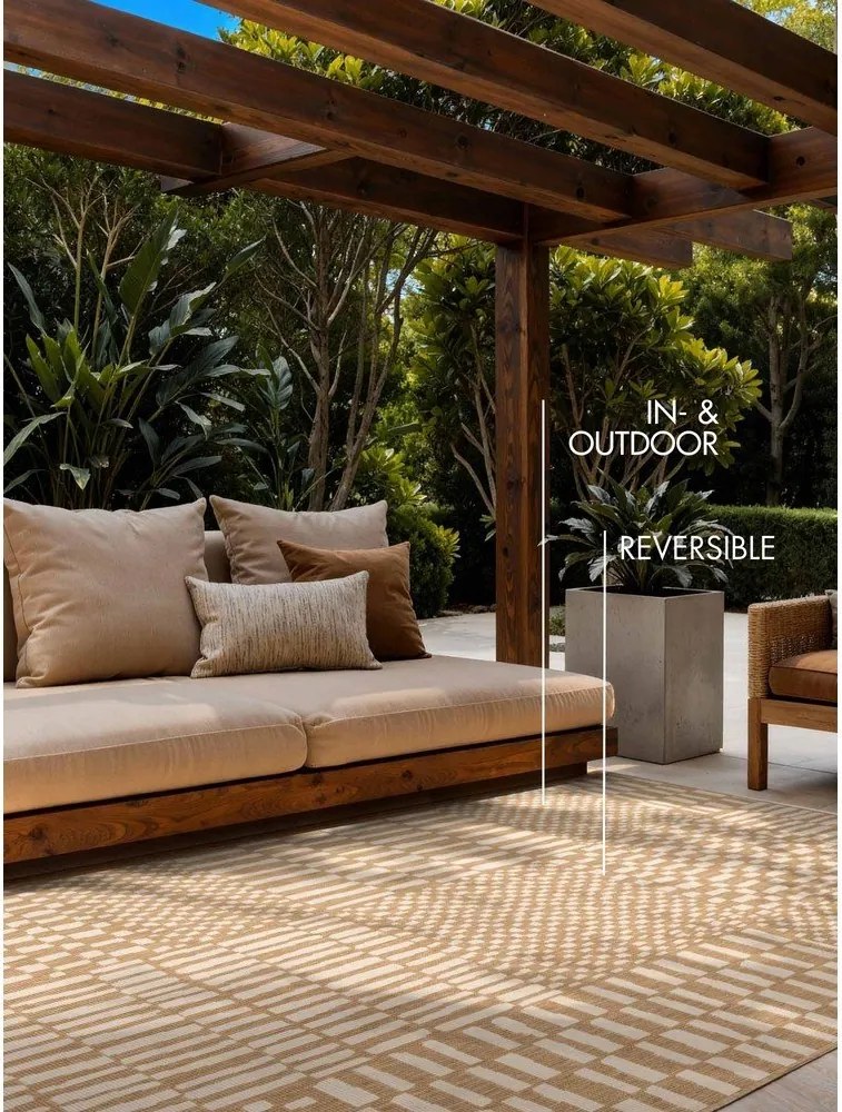 Krémový/v prírodnej farbe vnútorný a vonkajší koberec 120x170 cm Haringey Barkham – Ted Baker