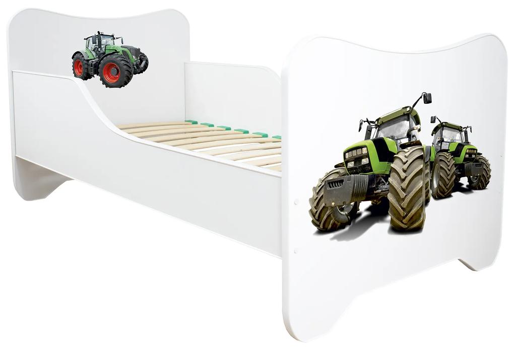 TOP BEDS Detská posteľ Happy Kitty 140x70 Traktor