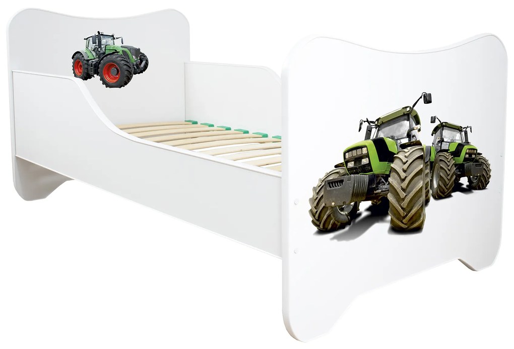 TOP BEDS Detská posteľ Happy Kitty 160x80 Traktor