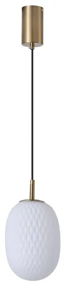 Luster na lanku 1xE14/25W/230V biela pr. 15 cm