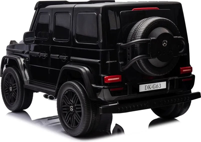 LEAN CARS Elektrické autíčko Mercedes G63 XXL čierne lakované 4x4 24V