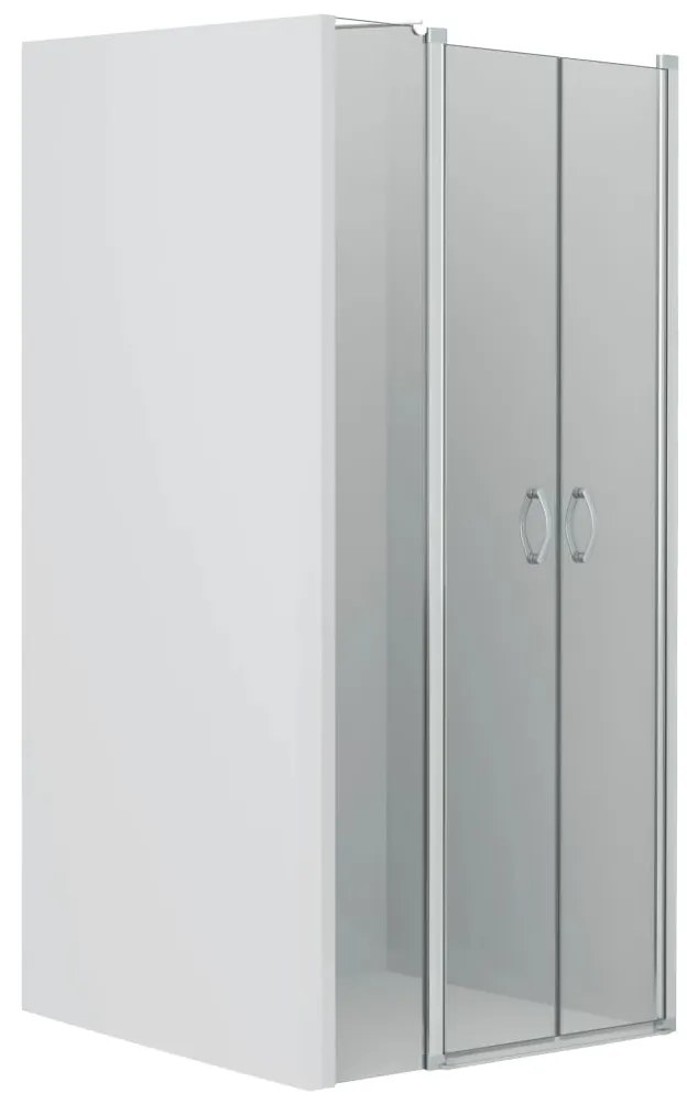 vidaXL Sprchové dvere priehľadné ESG 100x185 cm