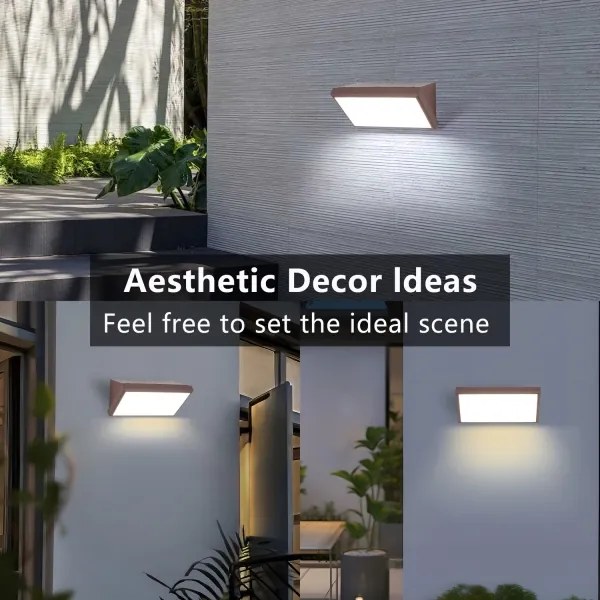 Brilagi - LED vonkajšie nástenné svietidlo TRIANGLE LED/20W/230V hnedá IP65