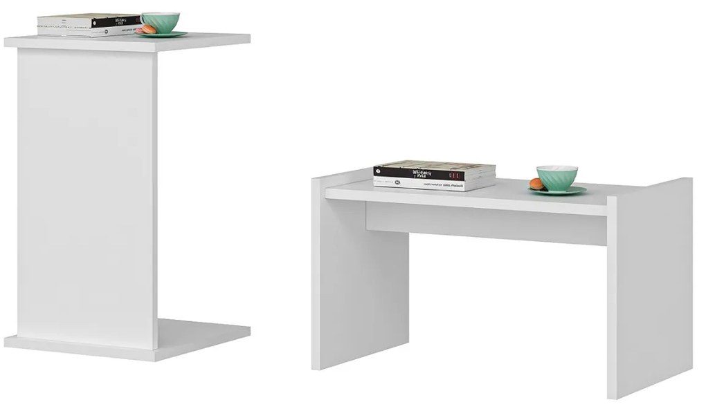 Odkladací stolík Fall White