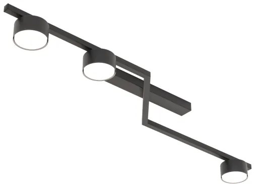 Stropné svietidlo SKAN 3xGX53/12W/230V čierne