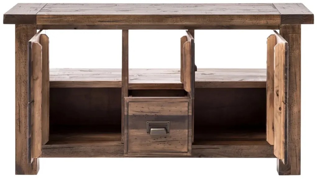 furniture-nabytek.cz - Masivní skříňka pod umyvadlo Cancún z recyklované borovice, lakovaná, hnědá