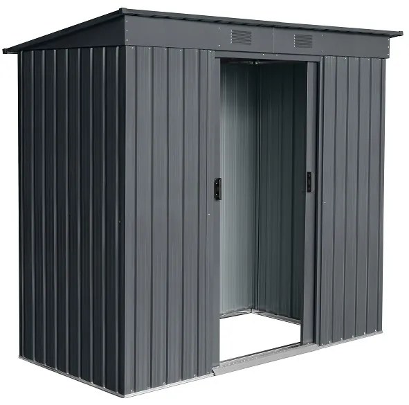 Záhradný domček BestBerg ZDR-2A / 2,4 m² / 110 x 217 x 191 cm / sivá