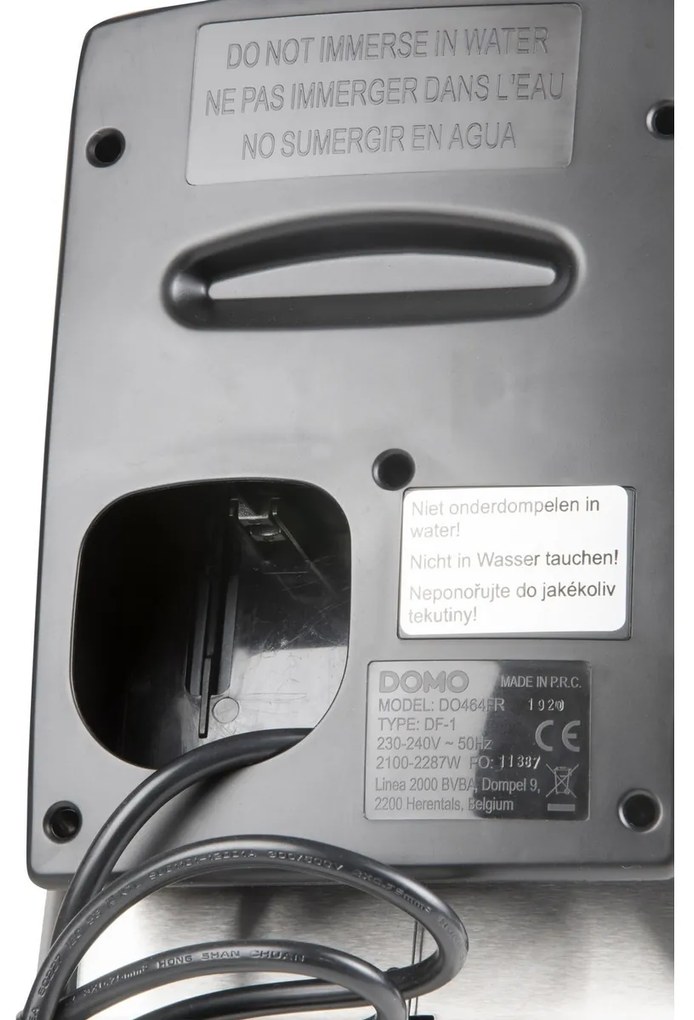 Fritéza DOMO DO464FR z nehrdzavejúcej ocele, 3 l, 3 l