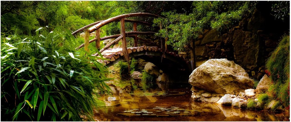 Obraz - Most cez riečku (120x50 cm)
