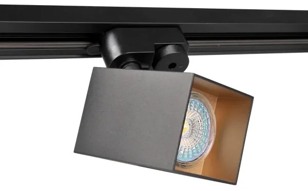 Bodové svietidlo do lištového systému SQUARE 1xGU10/10W/230V čierna