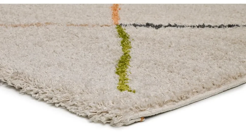 Biely koberec Universal Kasbah White, 133 × 190 cm
