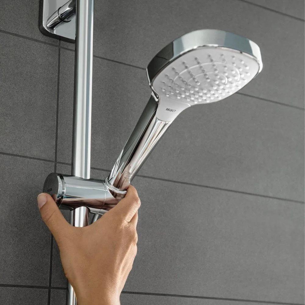 HANSGROHE Croma Select E ručná sprcha Multi 3jet, 110 x 110 mm, biela/chróm, 26810400