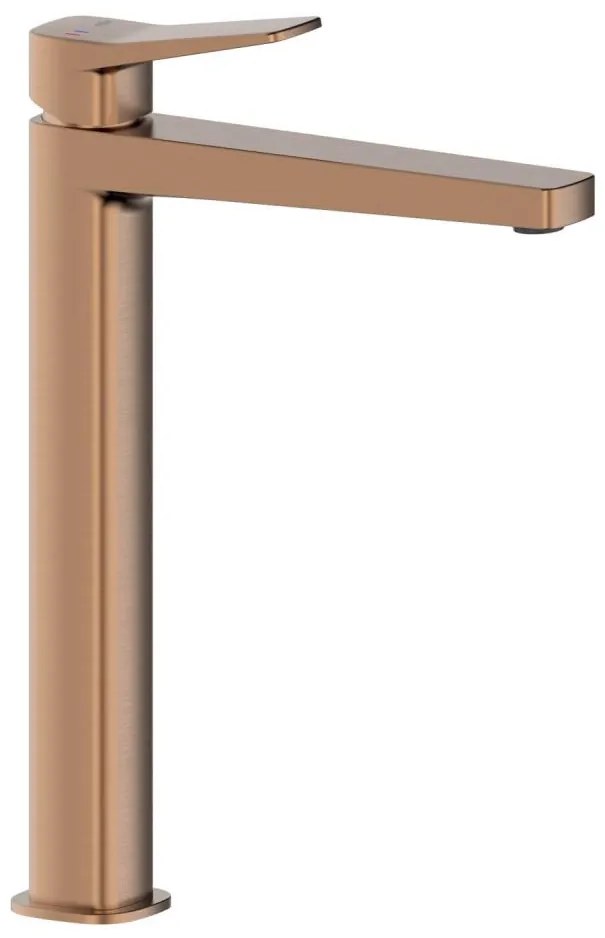KFA Armatura 4522-712-34 - Umývadlová batéria + vypúšťací ventil MALAGA 30,3 cm, ružové zlato