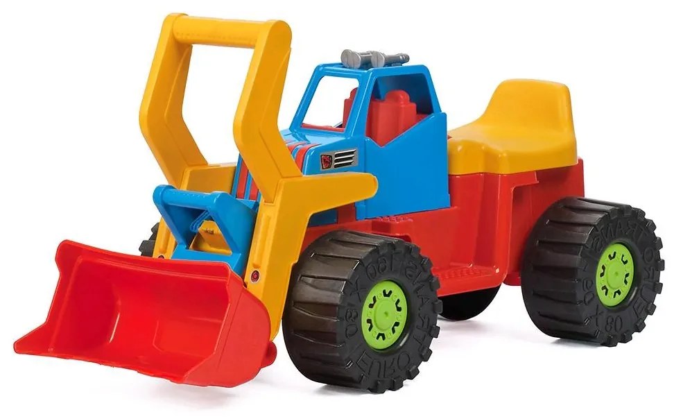 Detské odrážadlo Bager nakladač BAYO 74 cm zelený