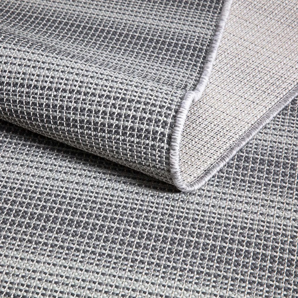 Dekorstudio Šnúrkový okrúhly koberec PALM 3471 - antracitový Priemer koberca: 120cm