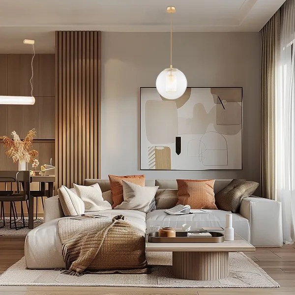 Argon 8626 - Luster na lanku HAMPTON 1xE27/15W/230V