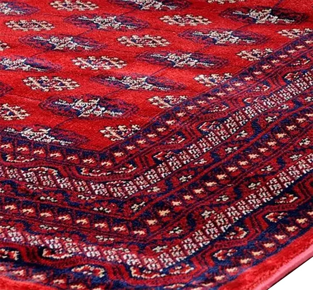 Koberec Abu Dhabi 6276 RED – červený vzorovaný obdĺžnik Rozmer: 160x230 cm