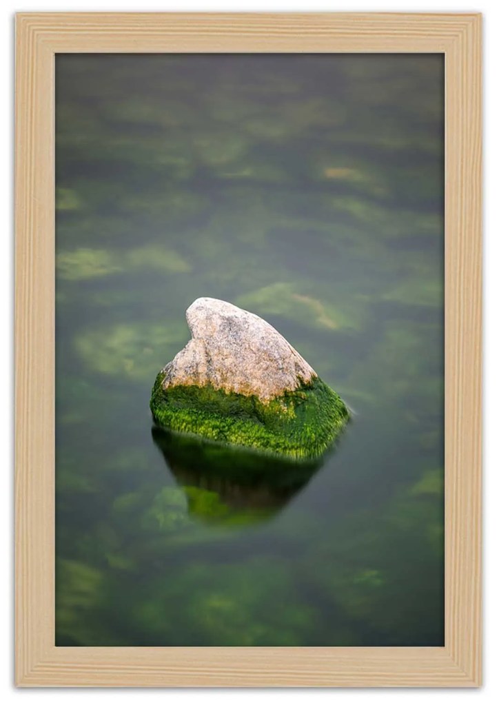 Gario Plagát Kameň vo vode Farba rámu: Bez rámu, Rozmery: 30 x 45 cm