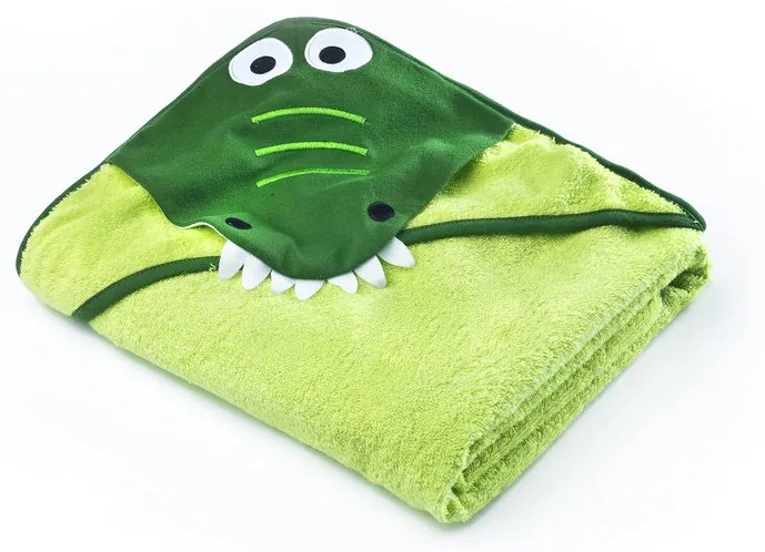 Sensillo Osuška pre deti s kapucňou 100 x 100 cm Zvieratká Farba: Modrá