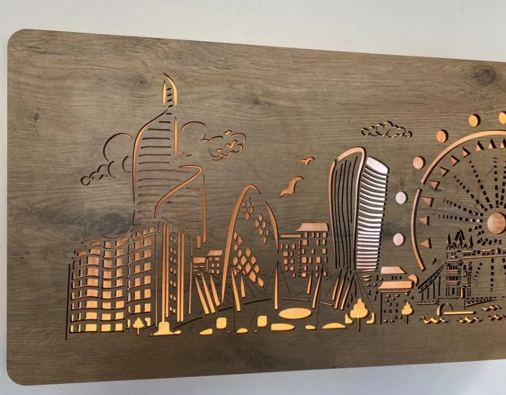 Podsvietený obraz Londyn