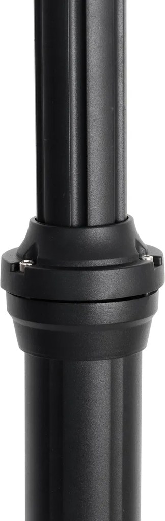 Klasická vonkajšia lampa čierna 235 cm 2-svetlo IP44 - Berta