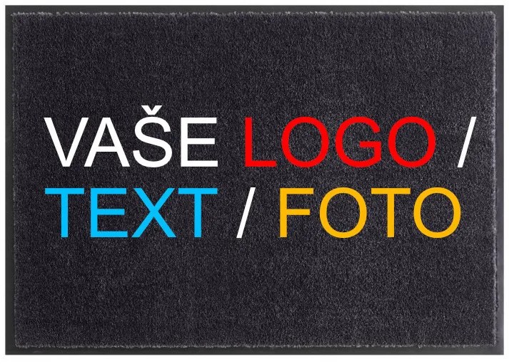 GDmats koberce Rohožka s vlastnou potlačou (logom) na mieru MK415 Velour – na von aj na doma - 60x85 cm