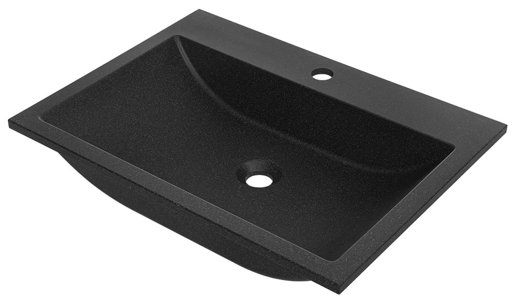 Laveo Albano, granitové umývadlo 600x440x122 mm, čierna, LAV-VGA1710B