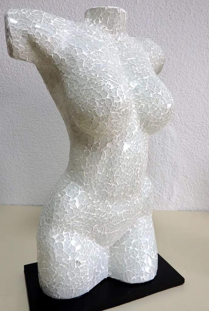 Stolná dizajnová lampa - TORZO ŽENA, 50 cm, ručná práca