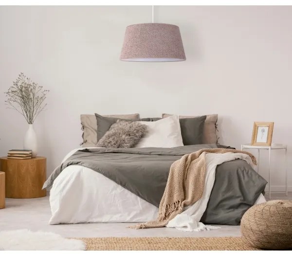 Duolla - Luster na lanku BOUCLE 1xE27/15W/230V pr. 50 cm hnedá