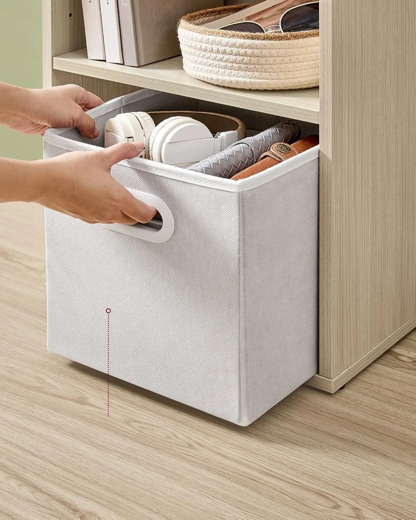 Knihovna Vasagle Lauris přírodní béžová