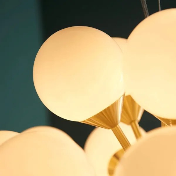 Endon 76499 - Luster na lanku OSCAR 28xG9/18W/230V zlatý