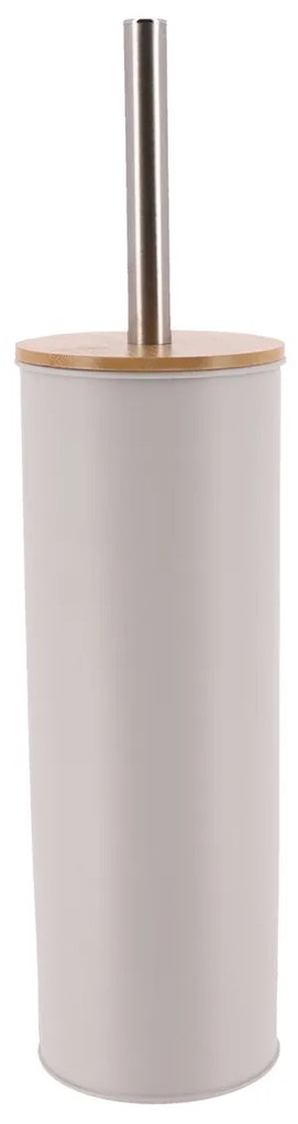 WC kefa Timeless, sivá/s drevenými a chrómovými prvkami