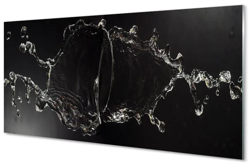Obraz na skle Tryskanie vodné kvapky 120x60 cm