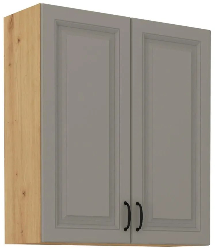 Kuchynská skrinka Stilo claygrey/artisan 80g/90 2f