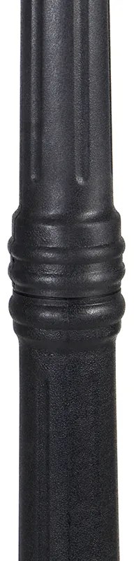 Inteligentný vonkajší lampáš čierny 3-svetlá Vrátane Wifi ST64 - New Haven