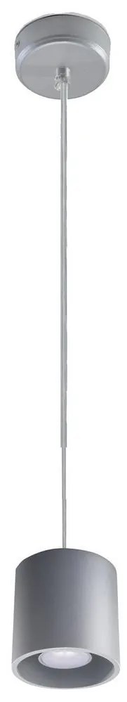 Luster na lanku ORBIS 1 1xGU10/40W/230V šedá