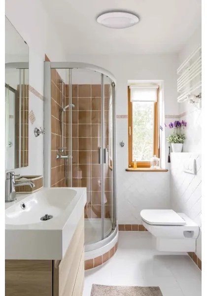 LED Vonkajšie stropné svietidlo so senzorom RENO LED/16W/230V IP66 biela